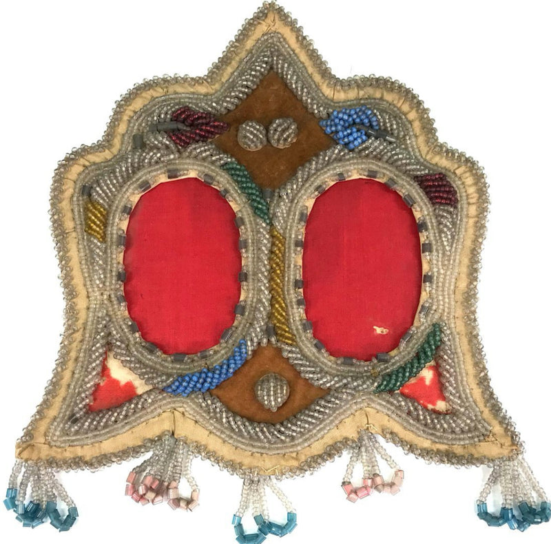 Iroquois Hand-beaded Double Picture Frame