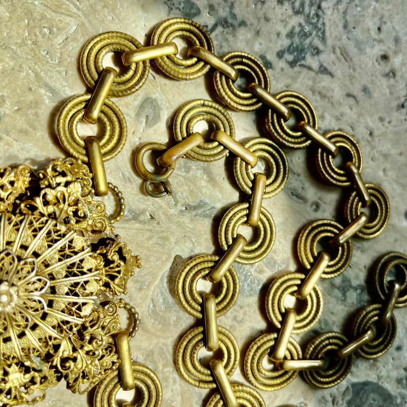 Etruscan Revival Antique Necklace