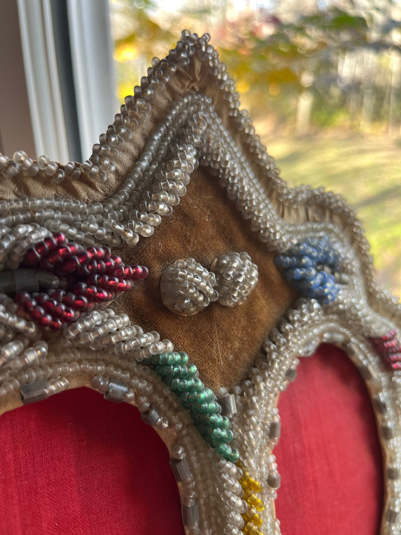 Iroquois Hand-beaded Double Picture Frame