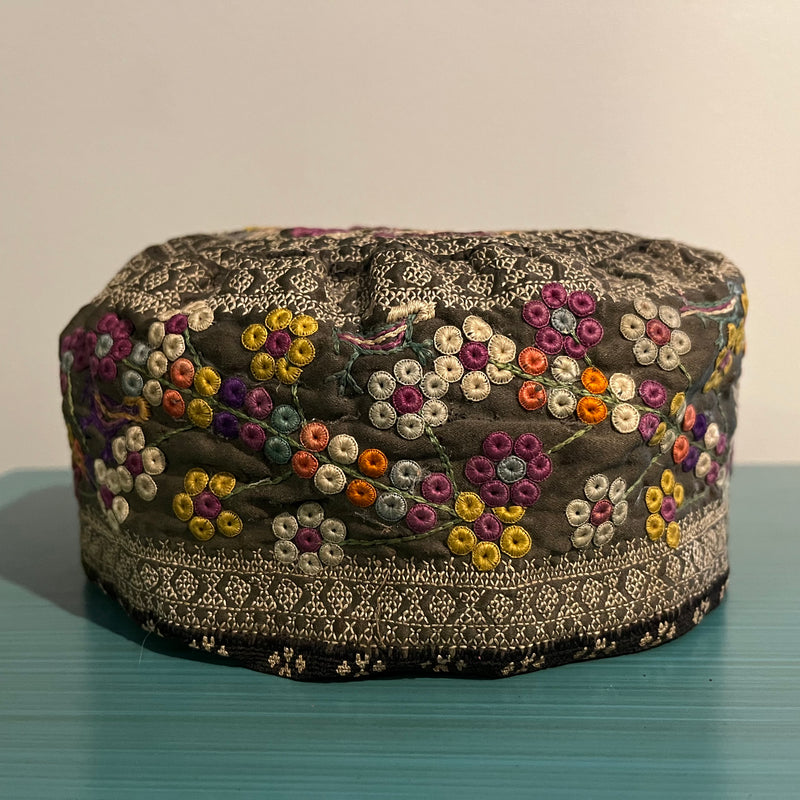 Tabriz Taqiyah Embroidered Hat, Circa 1883