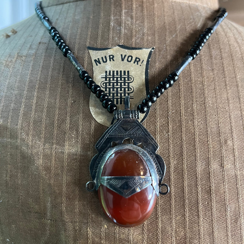 Vintage Berber Carnelian Pendant