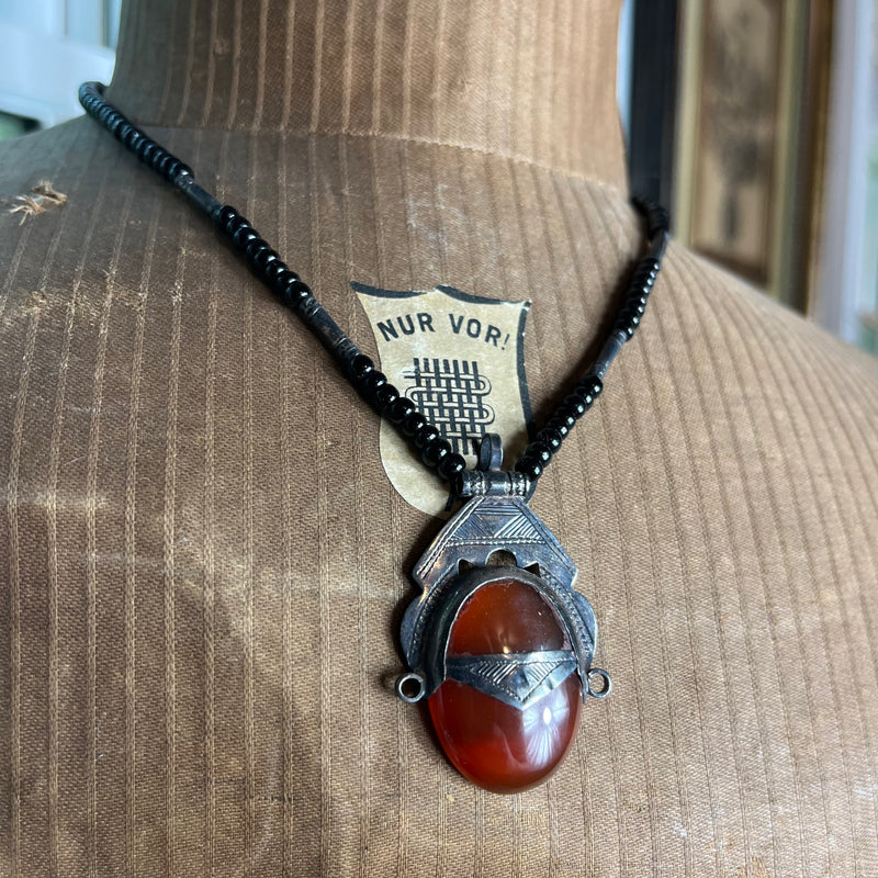 Vintage Berber Carnelian Pendant