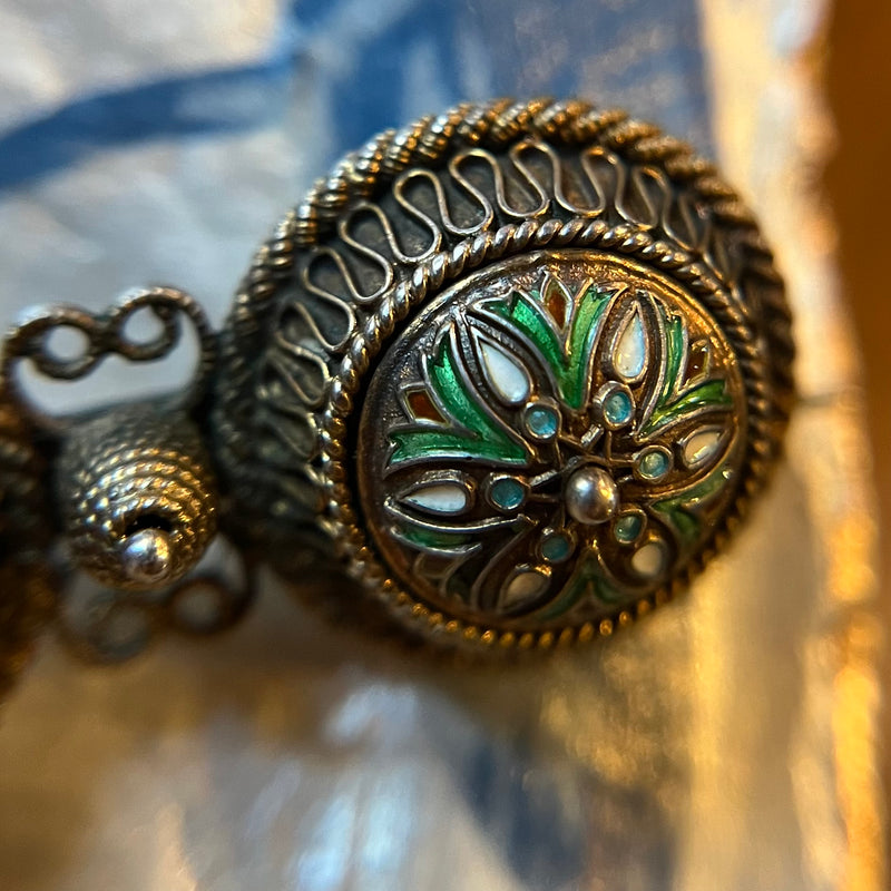 C.1910, Norwegian Sterling and Enamel Brooch