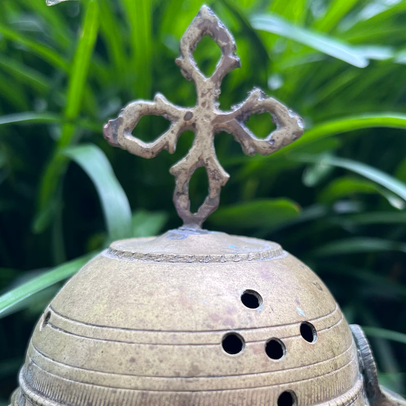 Ottoman Empire Nestorian Brass Incense Burner