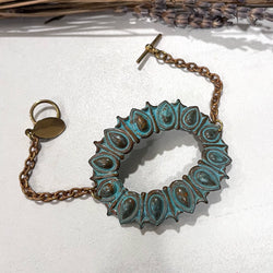 Verdigris Etruscan Bracelet