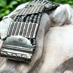 19th C Sterling Beaded Bracelet