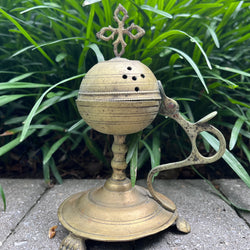 Ottoman Empire Nestorian Brass Incense Burner