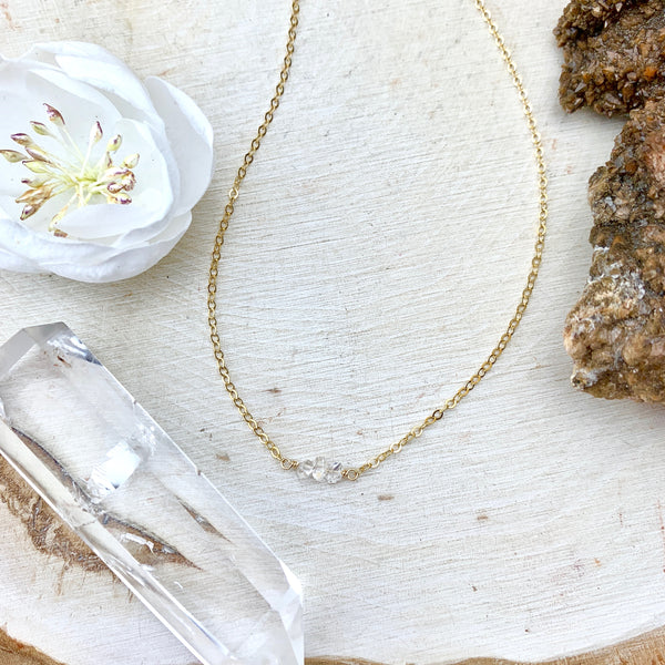 Herkimer Diamond Simple Necklace