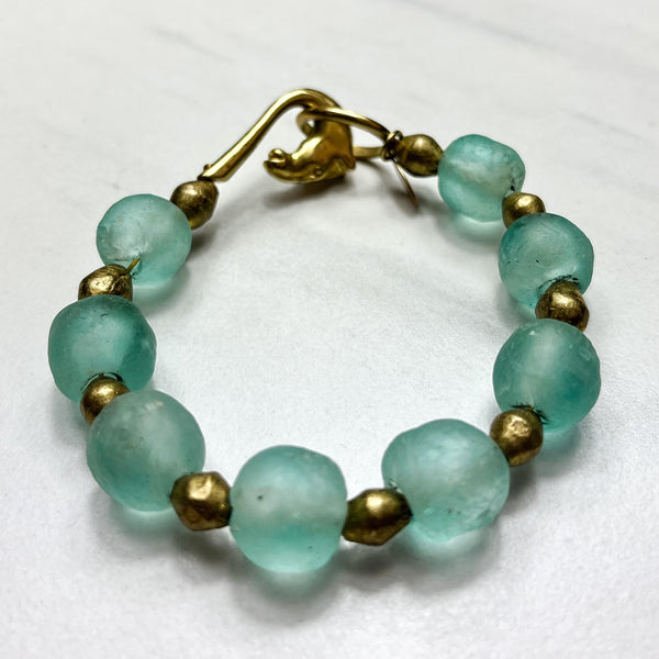 Aqua Glass Bracelet