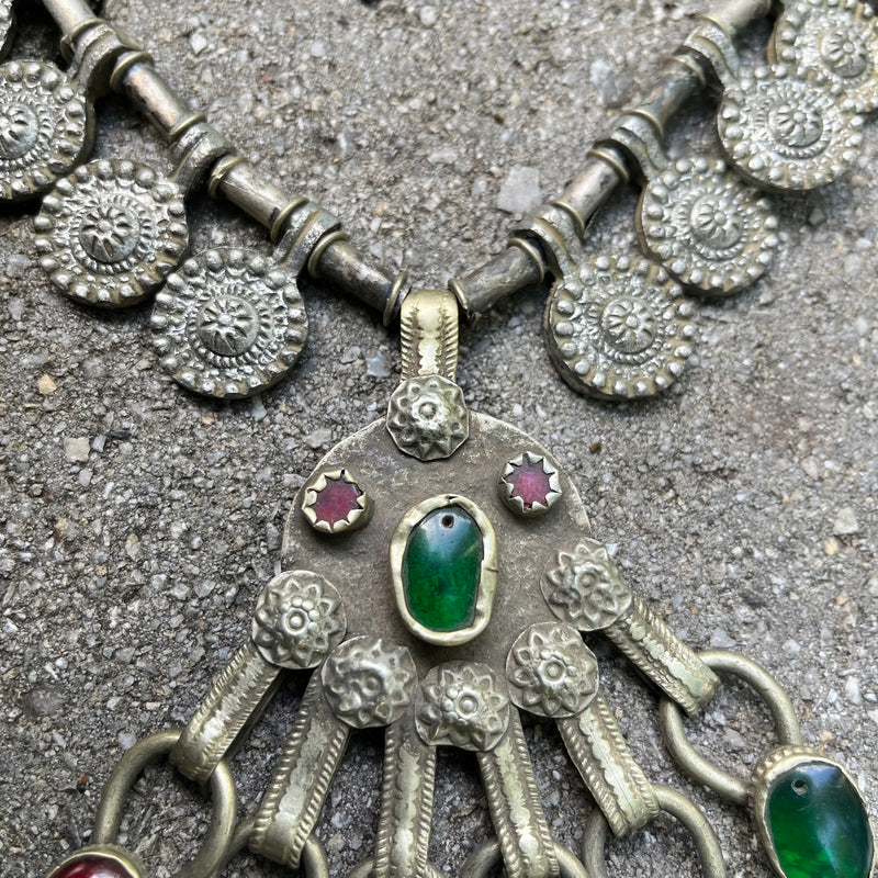 Antique Cabachon Choker Pendant