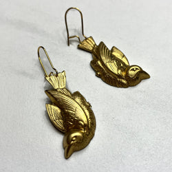 Golden Bird Earrings
