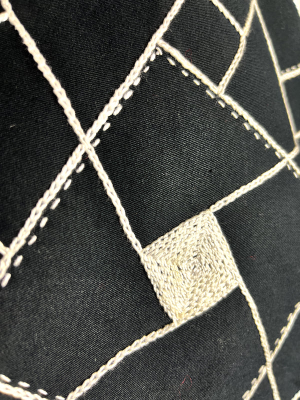 Black Geometric Tote