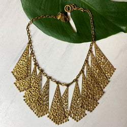 Golden Lace Necklace